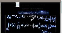 Desktop Screenshot of actionablenumerics.com