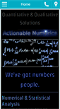 Mobile Screenshot of actionablenumerics.com
